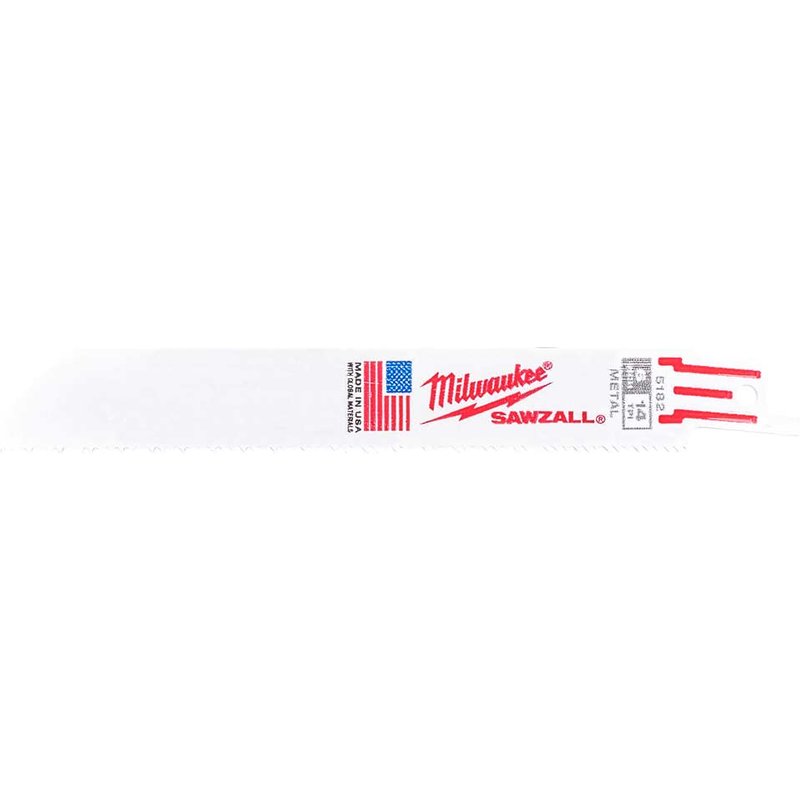 Milwaukee Heavy Duty Demolition Reciprocating Sabre Saw Blades 150mm Pack of 5