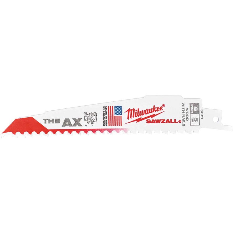 Milwaukee Heavy Duty AX Demolition Reciprocating Sabre Saw Blades 150mm Pack of 25