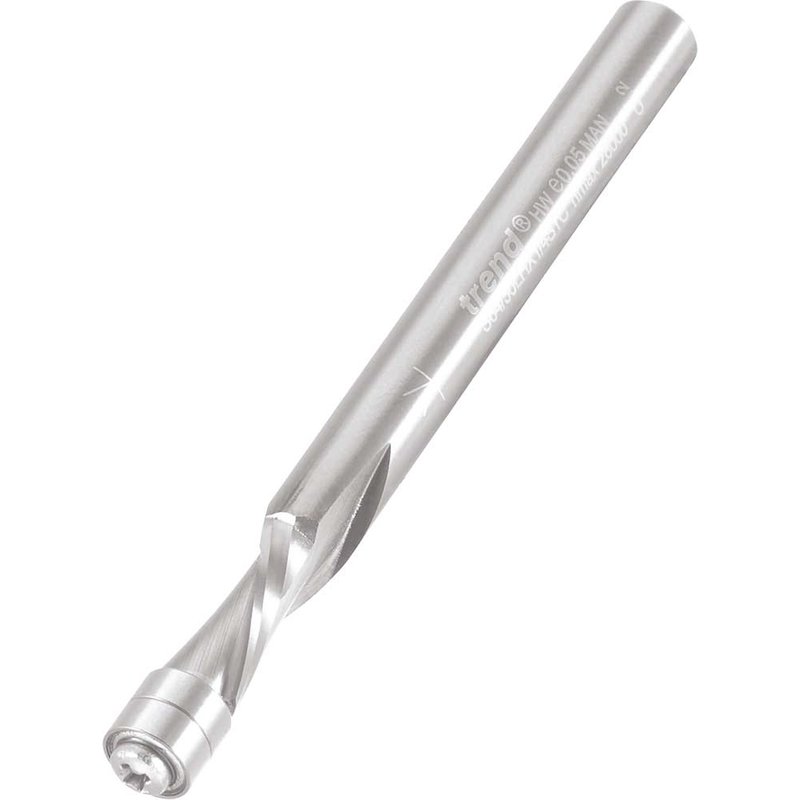 Trend STC Bearing Guided Spiral Downcut Aluminium Router Cutter 6.35MM 12.7mm 1/4"