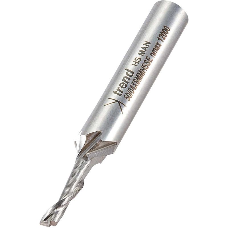 Trend Aluminium UPVC Single Flute Helical Upcut Cutter 4mm 12mm 8mm