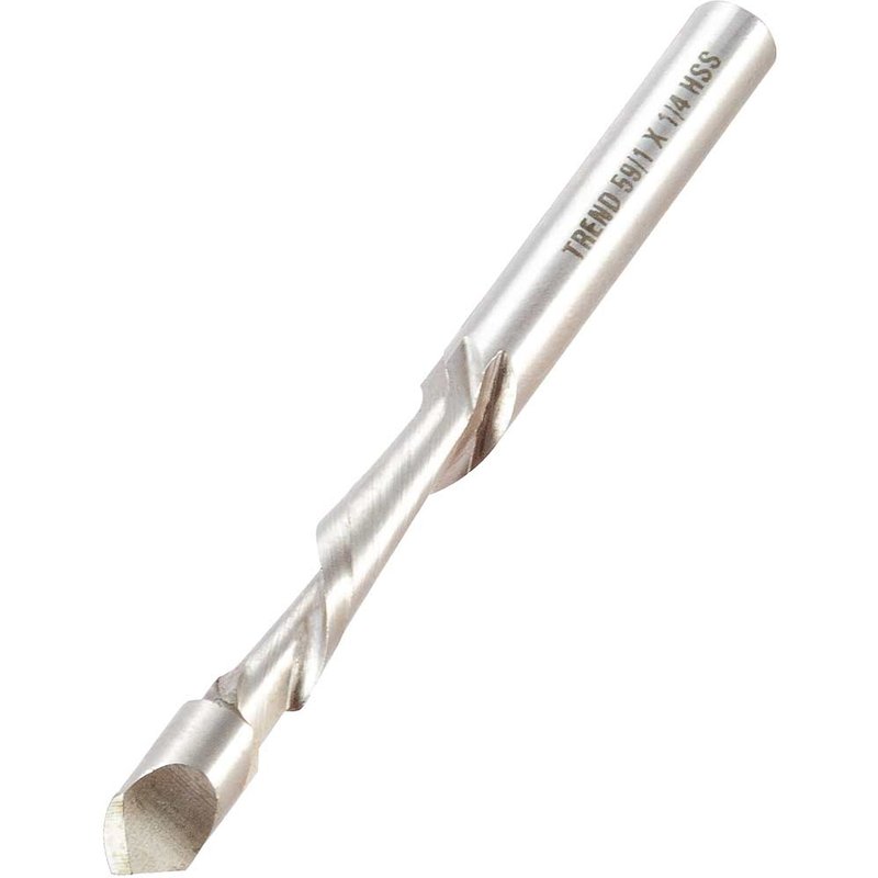 Trend Caravan Industry Single Flute Spiral Pierce and Trim Cutter 6.35MM 19mm 1/4"