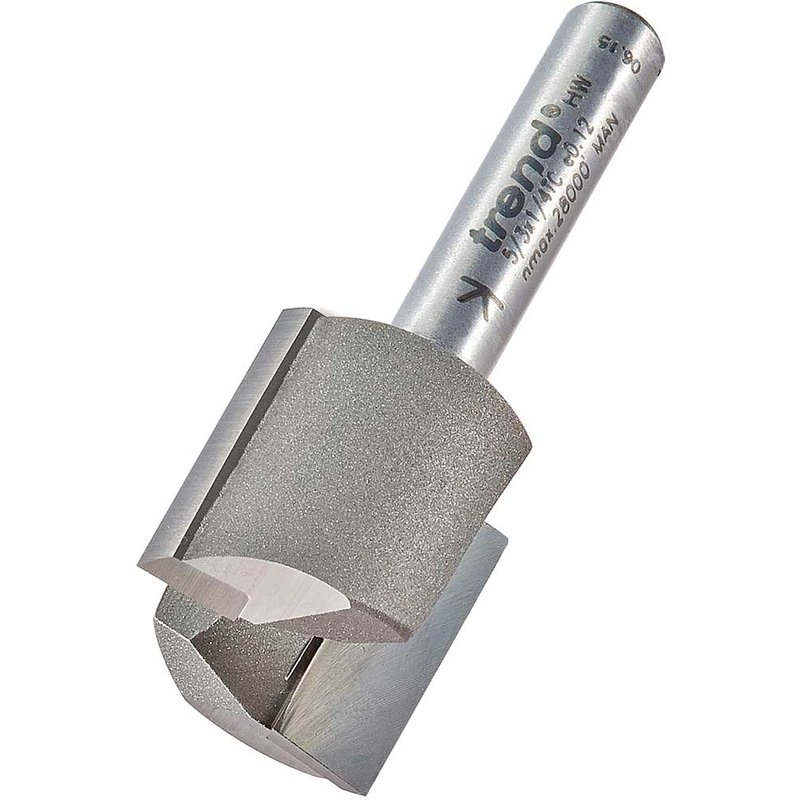 Trend Two Flute Hinge Recess Router Cutter 19.1mm 19mm 1/4"