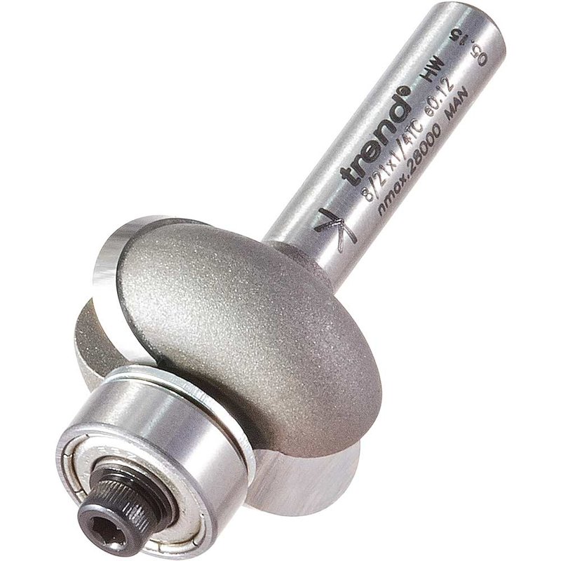 Trend Bearing Guided Radius Sunk Bead Router Cutter 24.7mm 6mm 1/4"