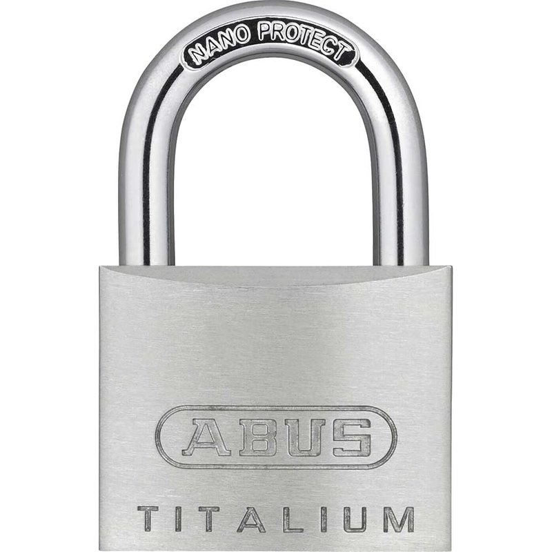 ABUS Mechanical 64TI/30mm TITALIUMâ„¢ Padlock 60mm Long Shackle Keyed Alike KA6312 10056193-01