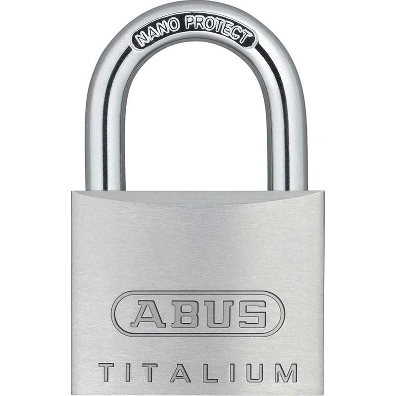 ABUS Mechanical 64TI/40mm TITALIUMâ„¢ Padlock 40mm Long Shackle Keyed Alike KA6411 10054579-01
