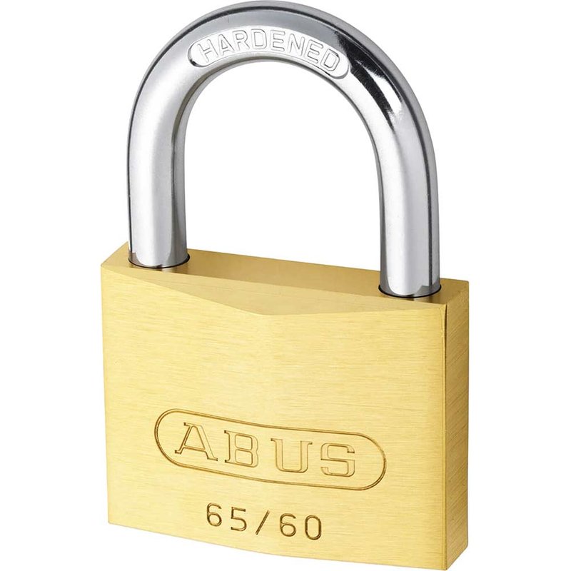 Abus 65 Series Compact Brass Padlock Keyed Alike 60mm Standard 6606