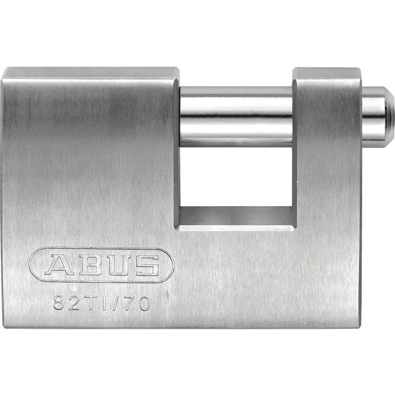 ABUS Mechanical 82TI/70mm TITALIUMâ„¢ Shutter Padlock Keyed Alike KA8518 10024674-01