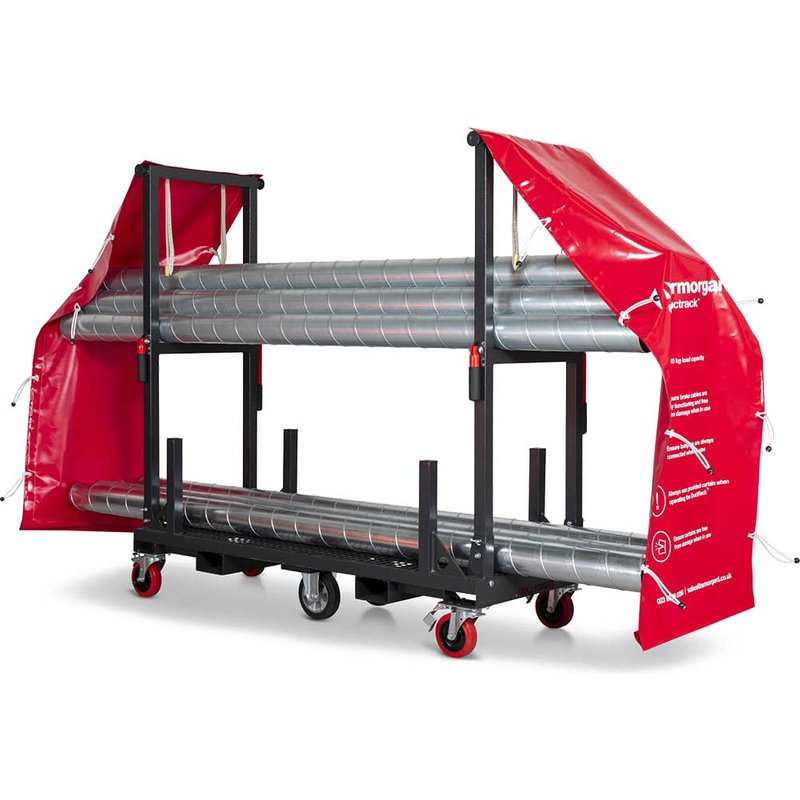 Armorgard Ductrack DR1 Pipe and Ductwork Trolley 1000Kg