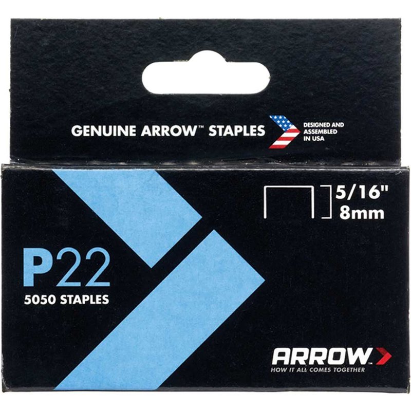 Arrow P22 Staples 8mm ( 5/16in) (Box 5050) A225