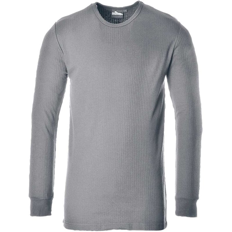 Portwest Thermal Long Sleeve T Shirt Grey M