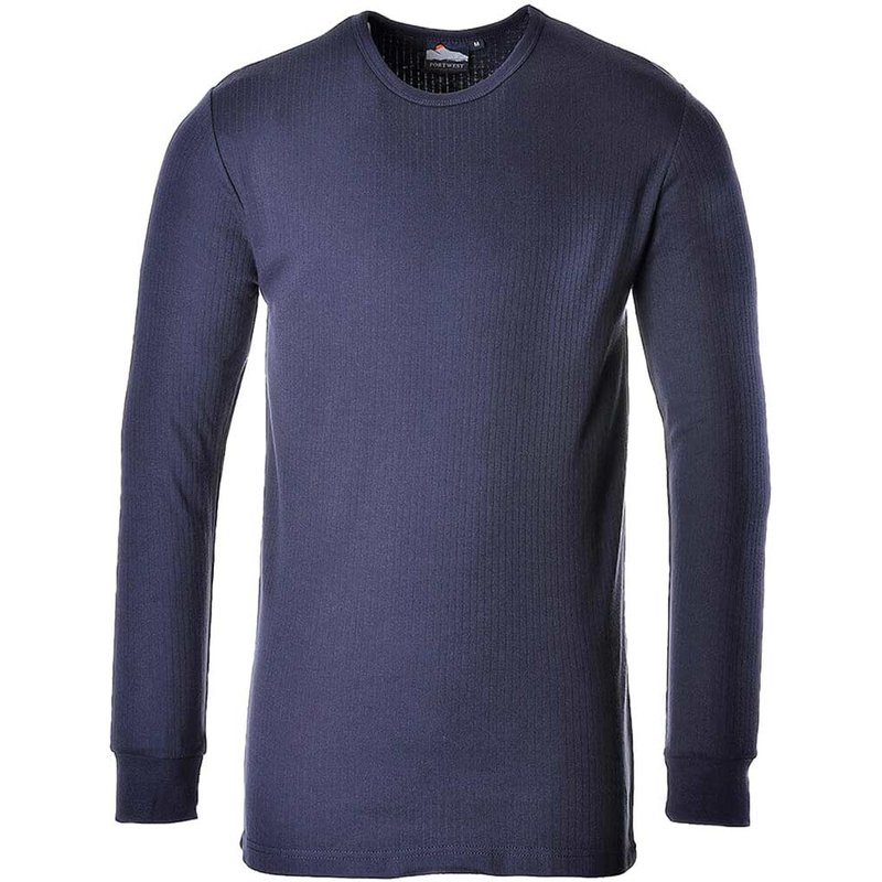 Portwest Thermal Long Sleeve T Shirt Navy 3XL