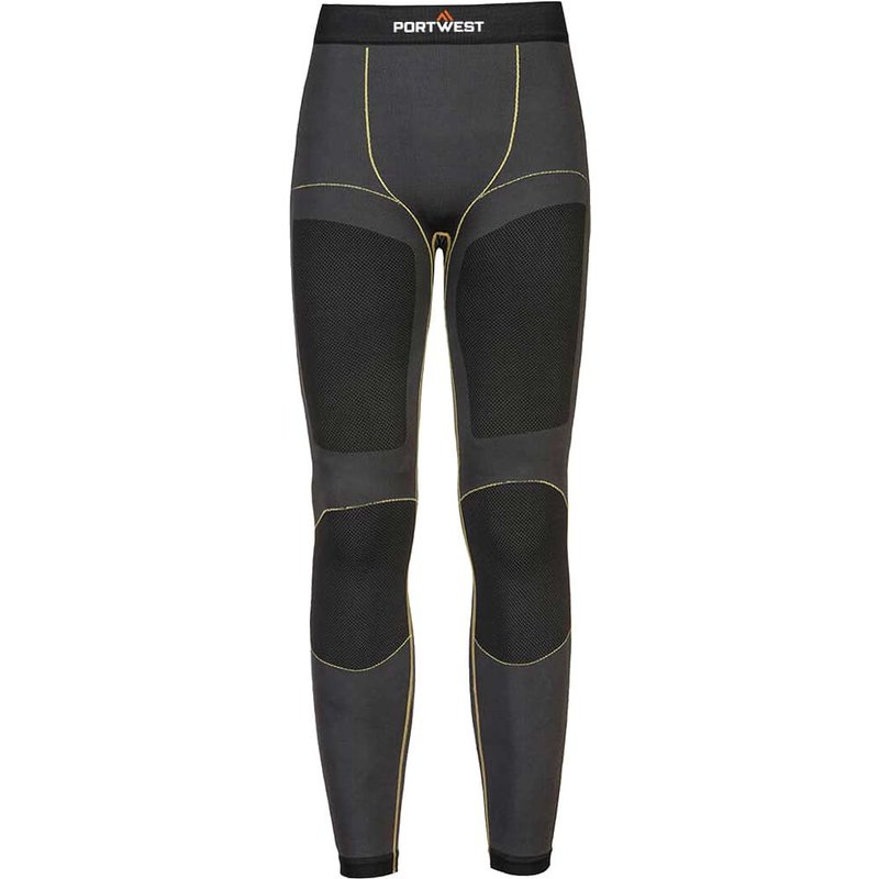 Portwest Dynamic Air Mens Baselayer Leggings Charcoal 2XL