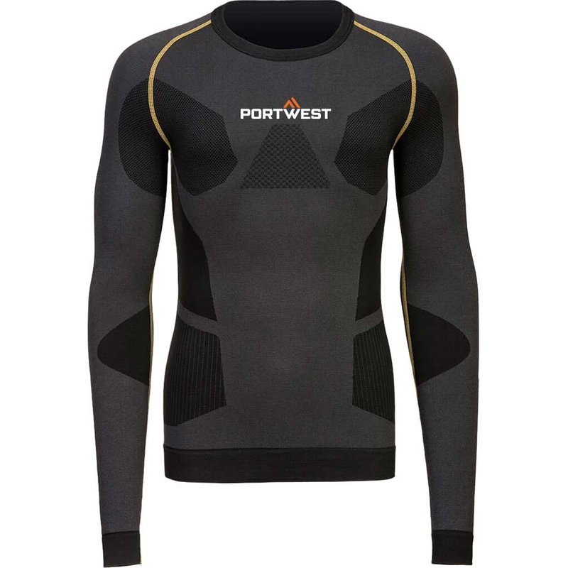 Portwest Dynamic Air Mens Baselayer Top Charcoal S