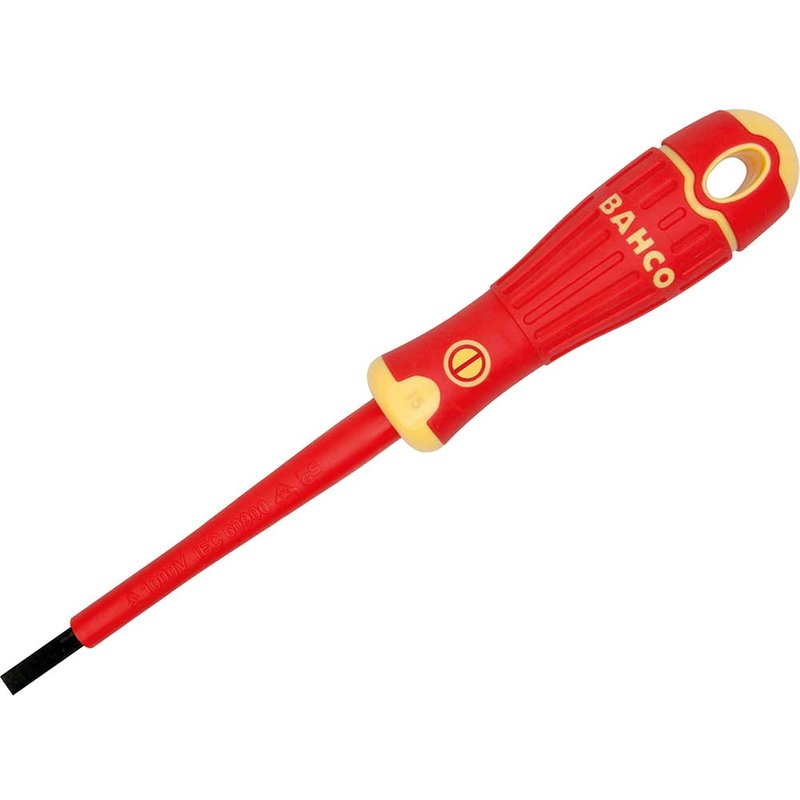 Bahco BAHCOFIT Insulated Slotted Screwdriver 10.0 x 200mm B196.100.200