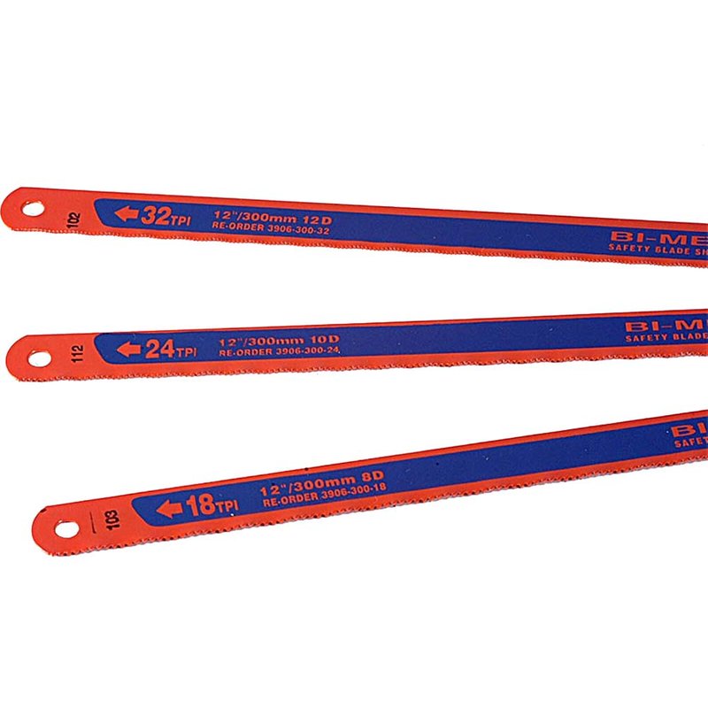 Bahco 3906 Sandflex Hacksaw Blades 300mm (12in) (8, 24 & 32 TPI) (Pack 3) 3906-300-3P
