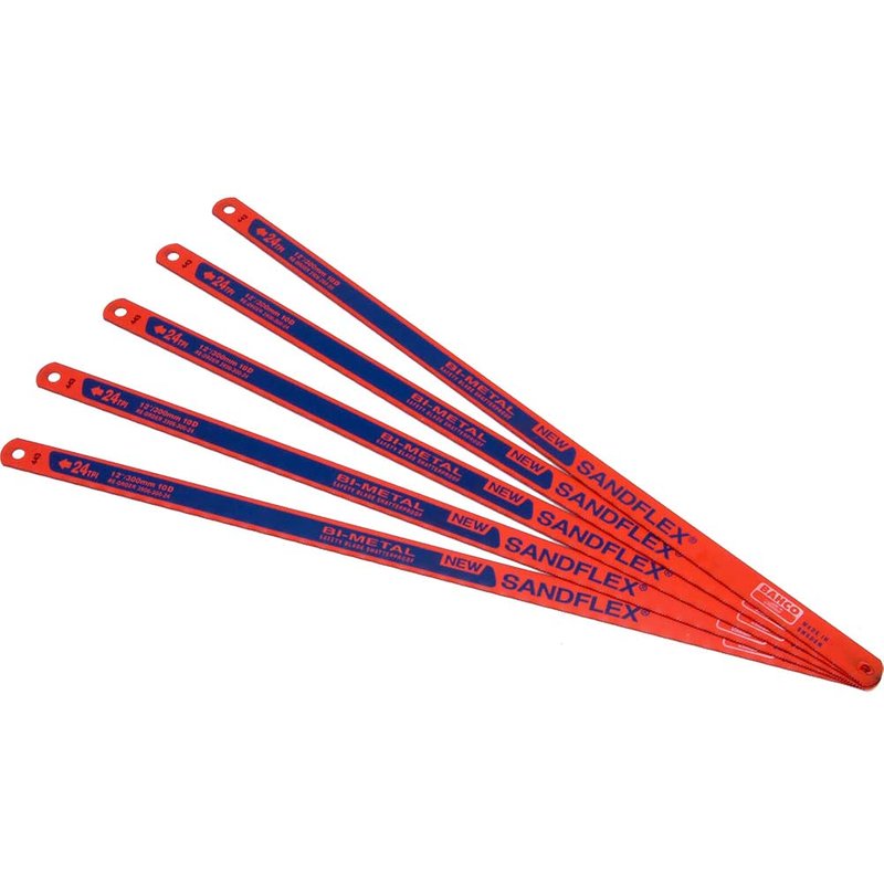 Bahco 3906 Sandflex® Hacksaw Blades 300mm (12in) x 24 TPI (Pack 5) 3906-300-24-5P