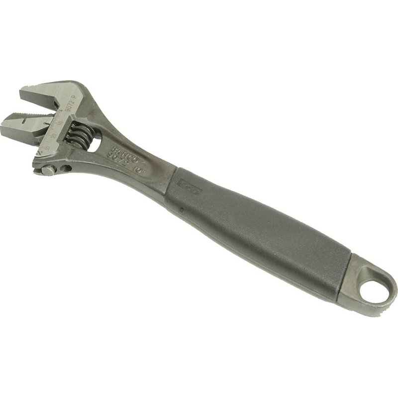 Bahco 9073P Black ERGOâ„¢ Adjustable Wrench Reversible Jaw 300mm (12in) 9073 P