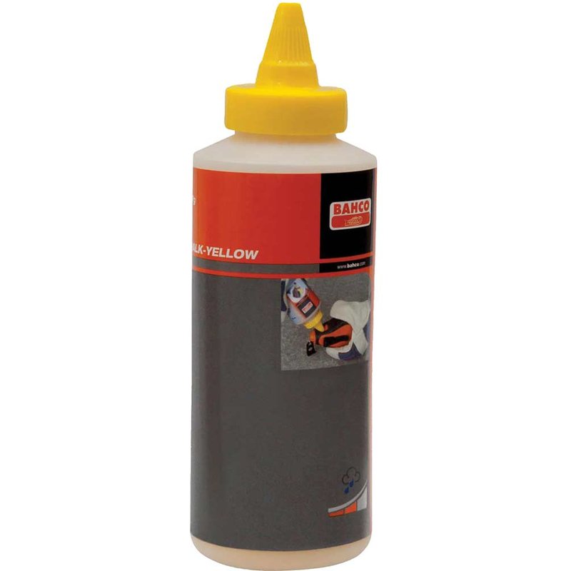 Bahco Marking Chalk Pour Bottle Yellow 227g CHALK-YELLOW