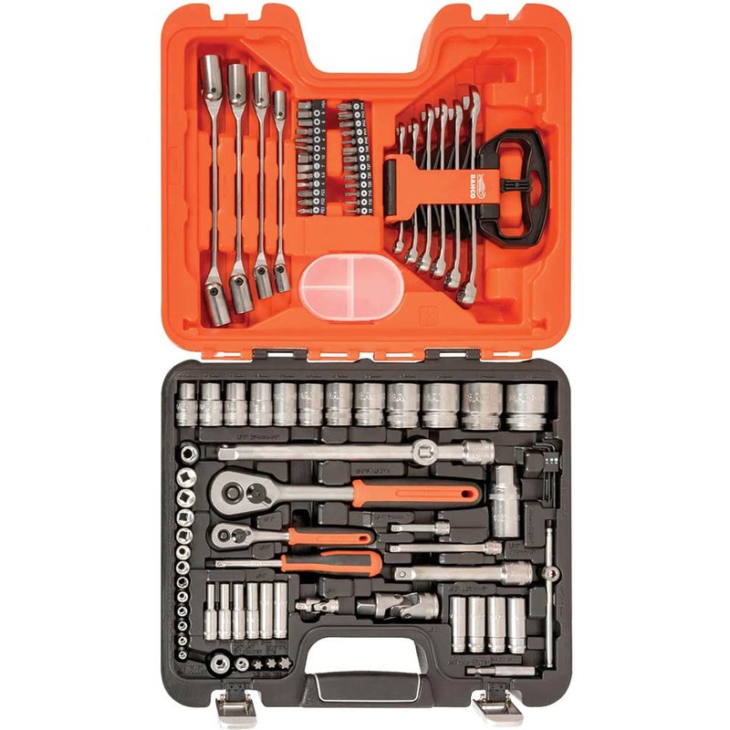 Bahco S910 92 Pieces 1/4" and 1/2" Drive Socket and Spanner Set Combination