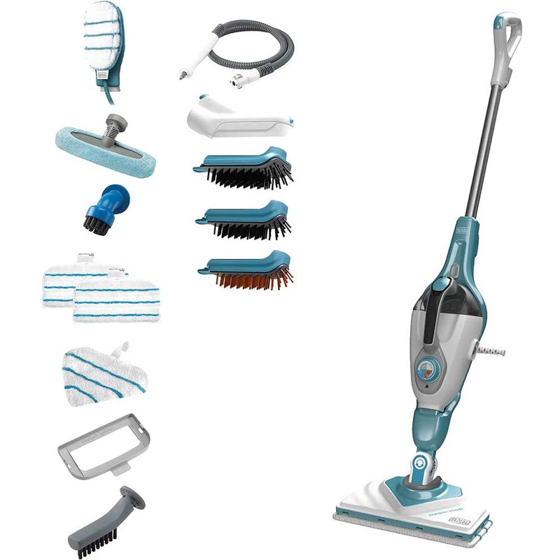 Black & Decker BHSM1610DSM-GB steam cleaner Portable steam cleaner 0.5 L 1600 W Blue, White