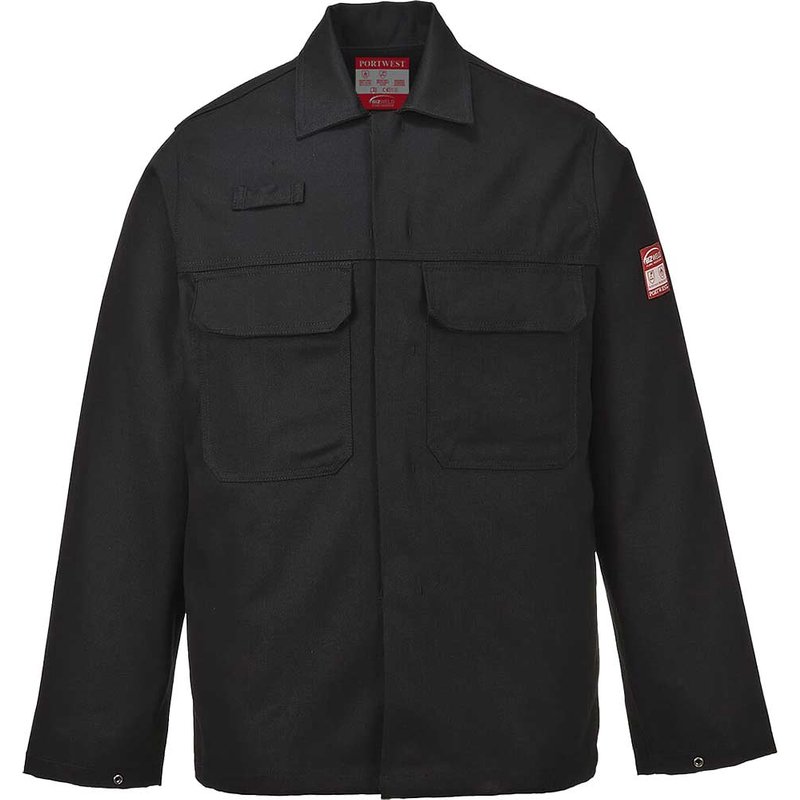 BizWeld Mens Flame Resistant Jacket Black L