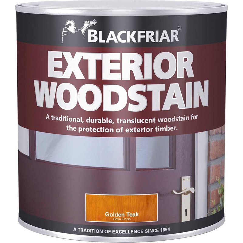 Blackfriar Traditional Exterior Woodstain Golden Teak 1 litre BF0010001D1