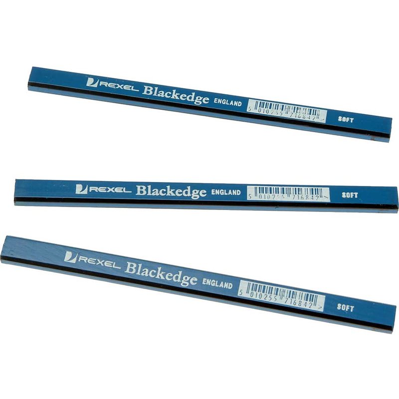Blackedge Carpenter's Pencils - Blue / Soft (Card 12) 34328