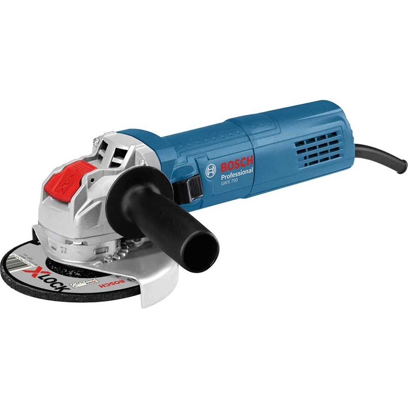 Bosch GWX 750-115 Professional X-LOCK Angle Grinder 115mm (110V) 06017C9060