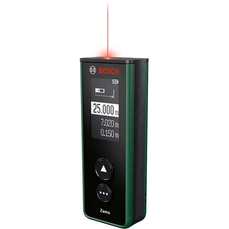 Bosch ZAMO 4 Laser Distance Measure and Area Calculator 25m