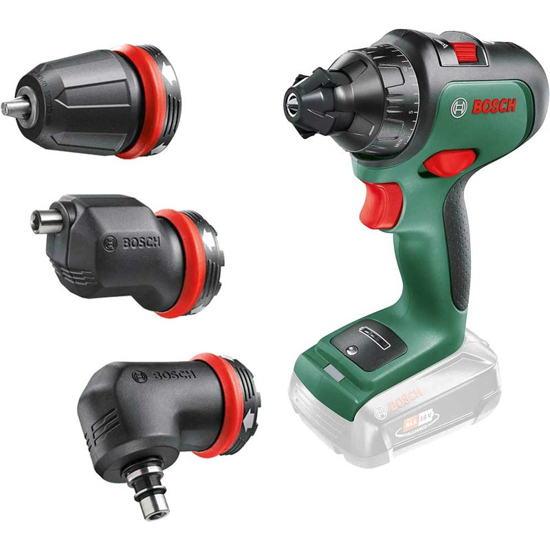 Bosch ADVANCEDDRILL P4A 18v Cordless Drill Driver and Attachments 1 x 2.5ah Li-ion Battery Charger Case & Accessories