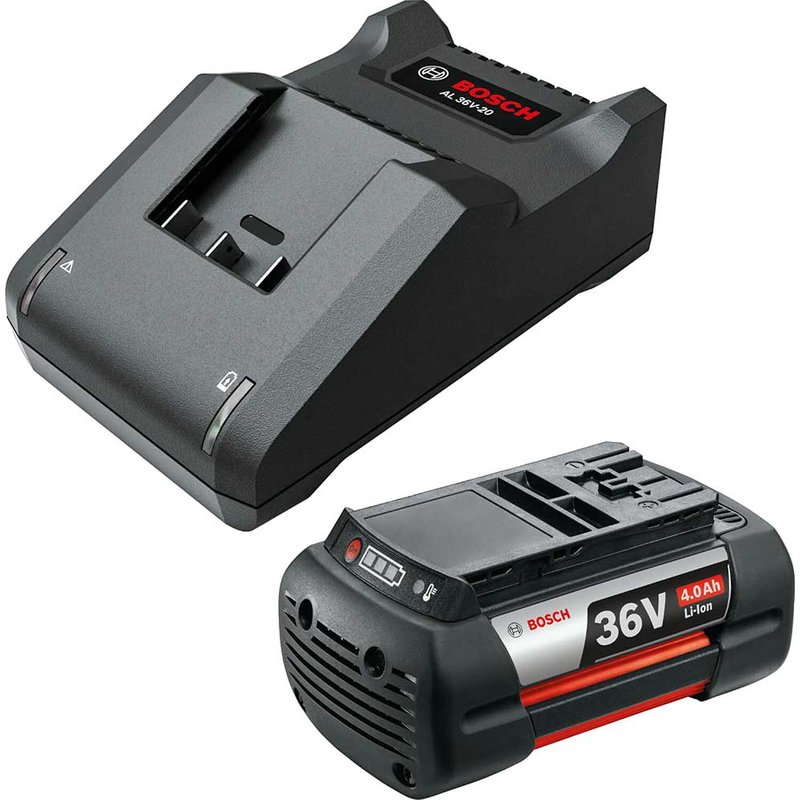 Bosch Genuine BLUE and GREEN 36v Cordless Li-ion Battery 4ah and Charger 4ah