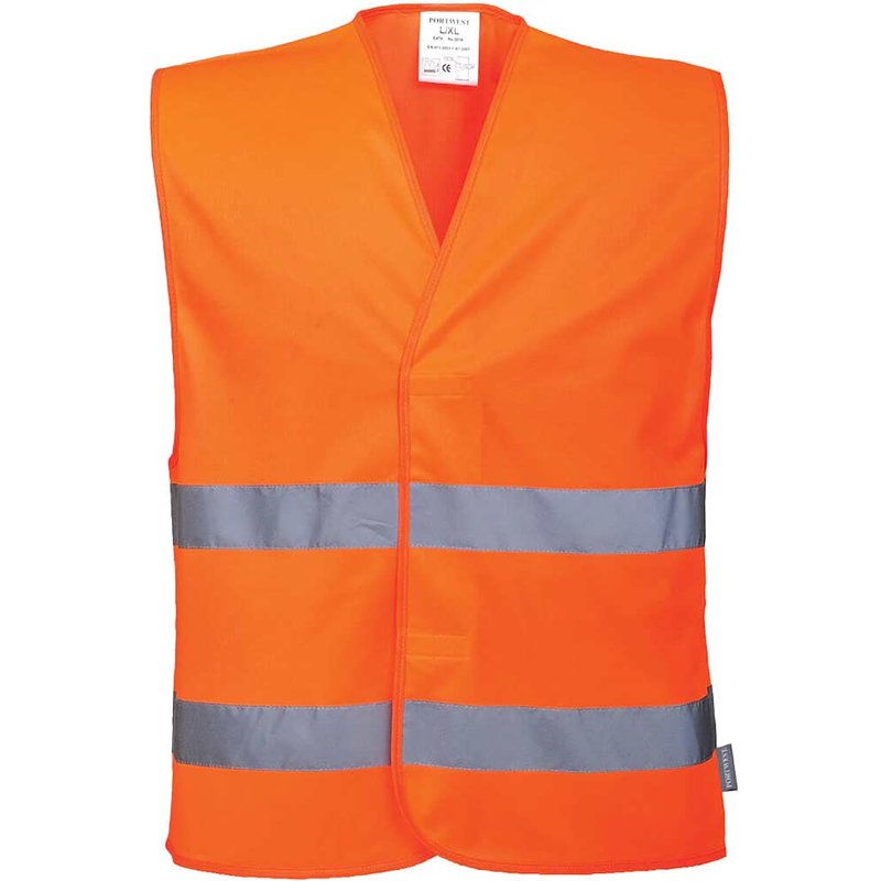 Portwest Two Band Class 2 Hi Vis Waistcoat Orange 4XL / 5XL