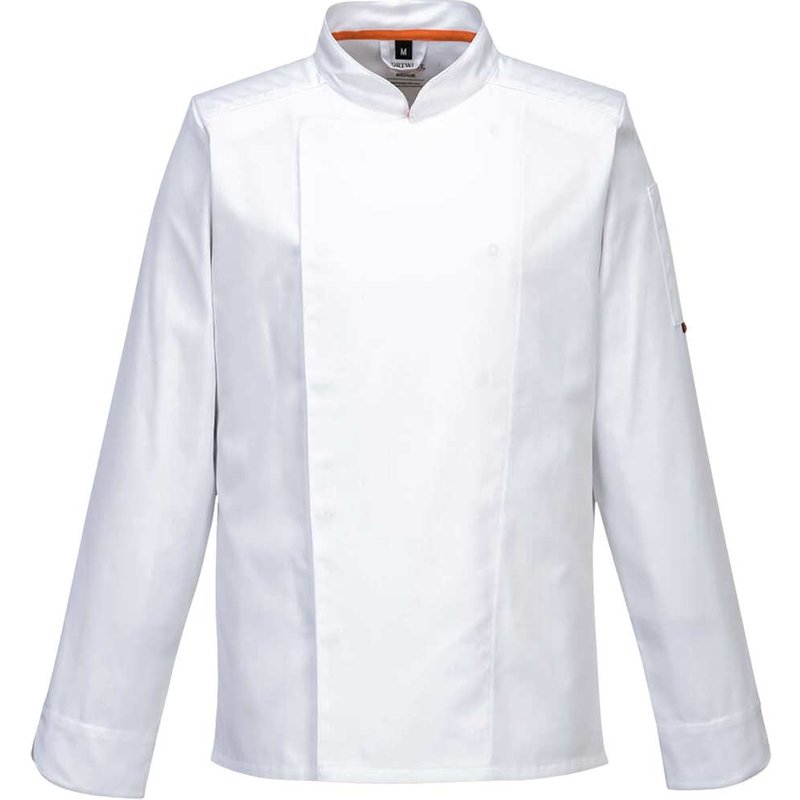 Portwest MeshAir Pro Long Sleeve Chefs Jacket White L