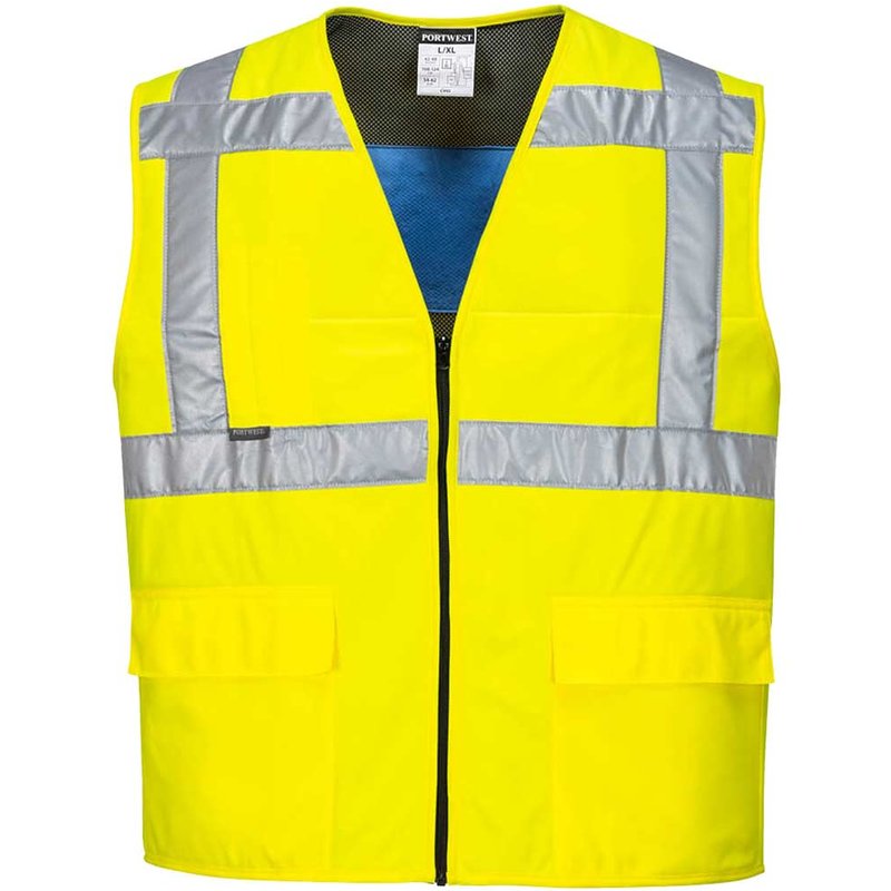 Portwest Cooling Class 2 Hi Vis Waistcoat Yellow 2XL / 3XL