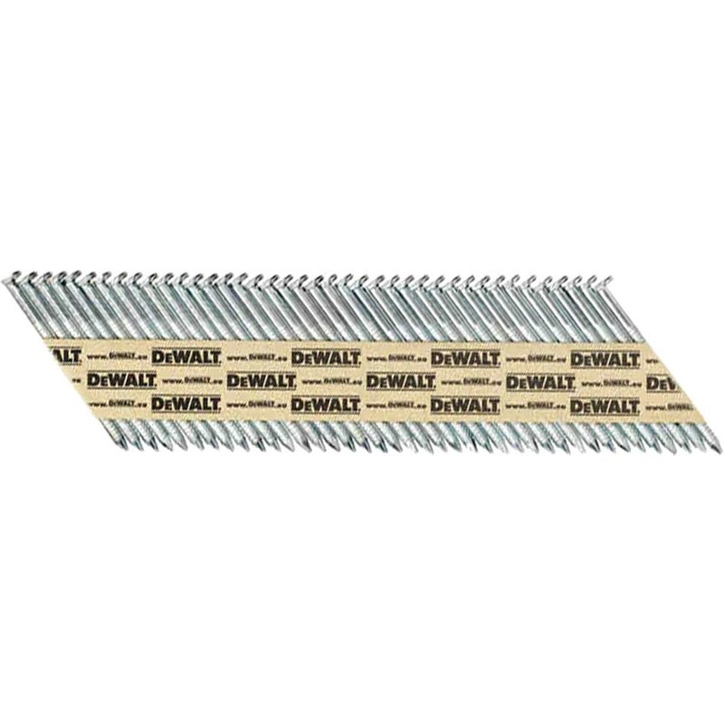 DEWALT Power Tools DNPT28R75 Galvanised 33° Angle Ring Shank Nails 2.8 x 75mm (Pack 2200) DNPT28R75G12Z