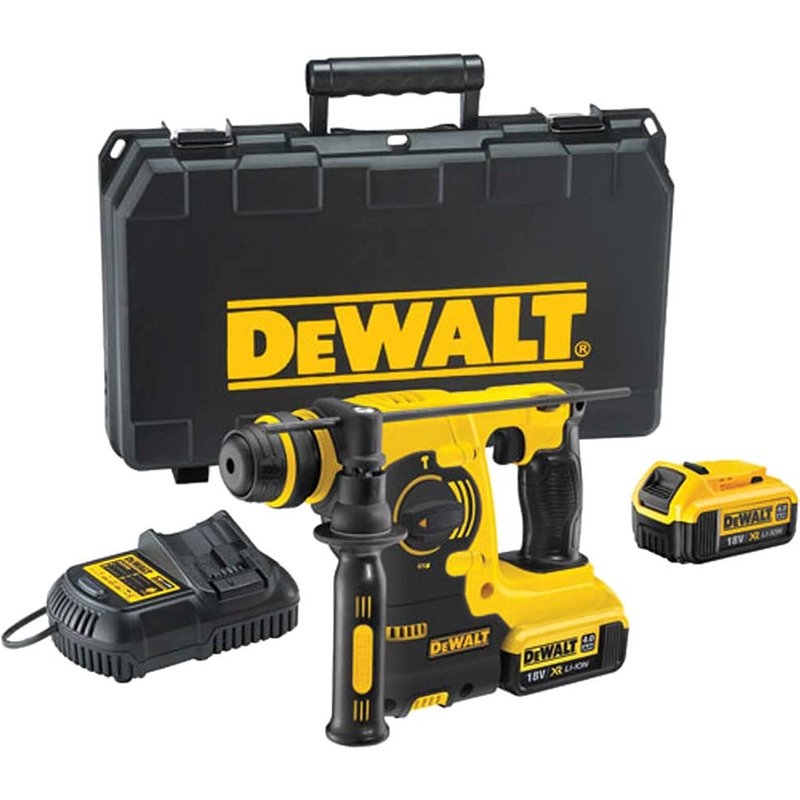 DeWalt DCH253 18v XR Cordless SDS Plus Hammer Drill 2 x 4ah Li-ion Battery Charger Case