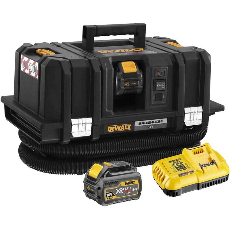 DeWalt DCV586M 54V XR Cordless Flexvolt M-Class Dust Extractor 2 x 6ah Li-ion Battery Charger No Case
