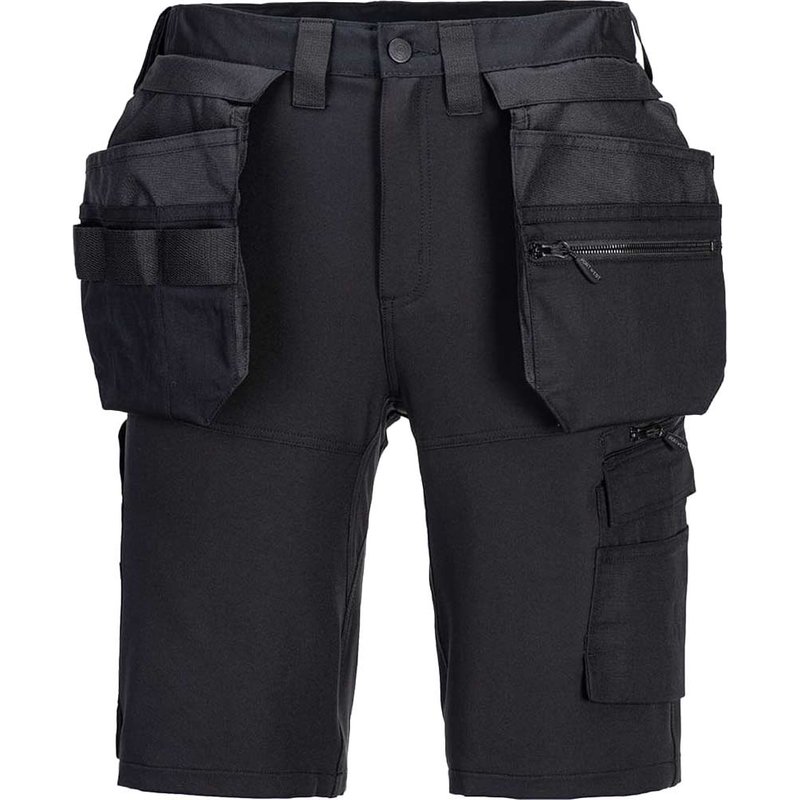 Portwest DX4 Craft Holster Work Shorts Black 42"