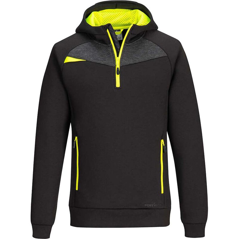 Portwest DX4 Quarter Zip Hoodie Black L