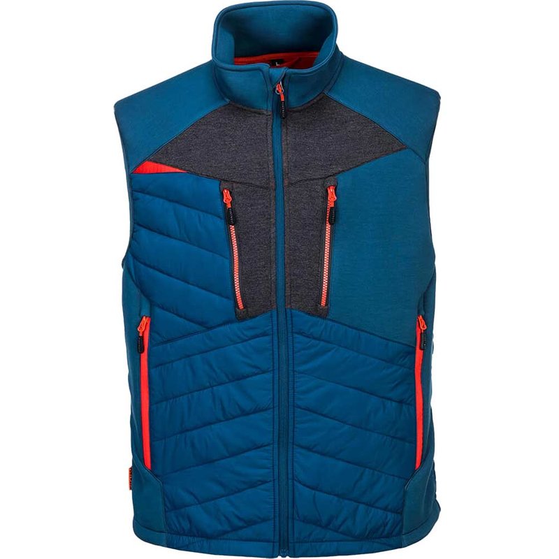 Portwest DX4 Mens Hybrid Baffle Gilet Metro Blue S