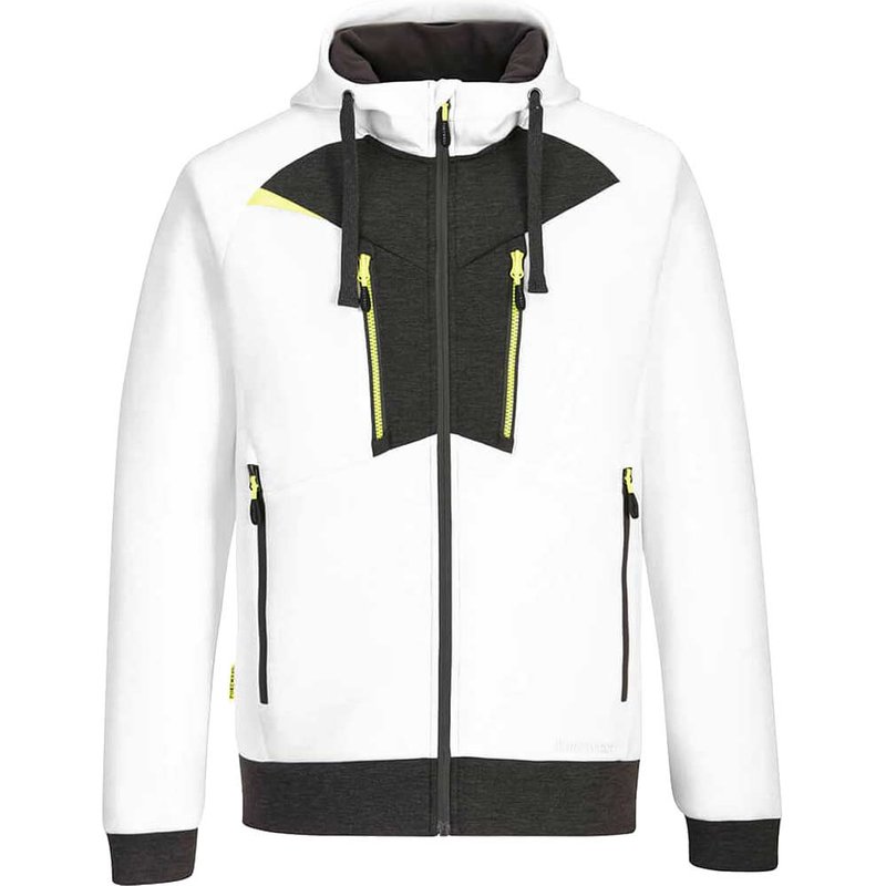 Portwest DX4 Mens Zipped Hoodie White S