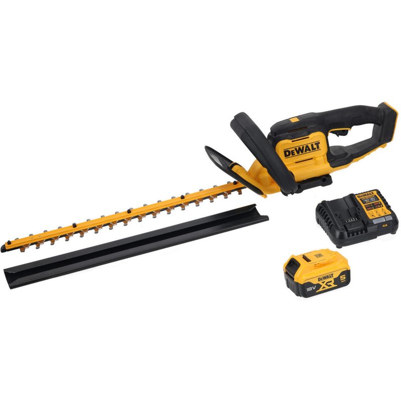 DeWalt DCMHT564 18v XR Cordless Hedge Trimmer 550mm 1 x 5ah Li-ion Battery Charger