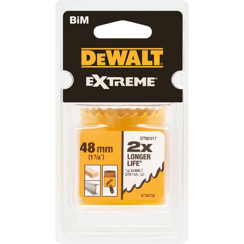 DeWalt Extreme Bi Metal Hole Saw 48mm
