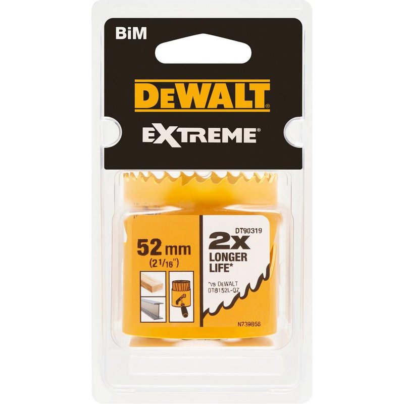DeWalt Extreme Bi Metal Hole Saw 52mm