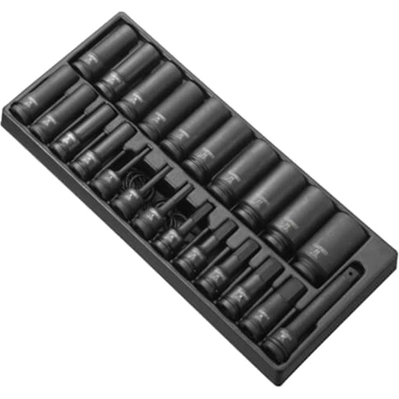 Expert by Facom 25 Piece 1/2" Drive Hex Impact Socket and Bit Set in Module Tray 1/2"