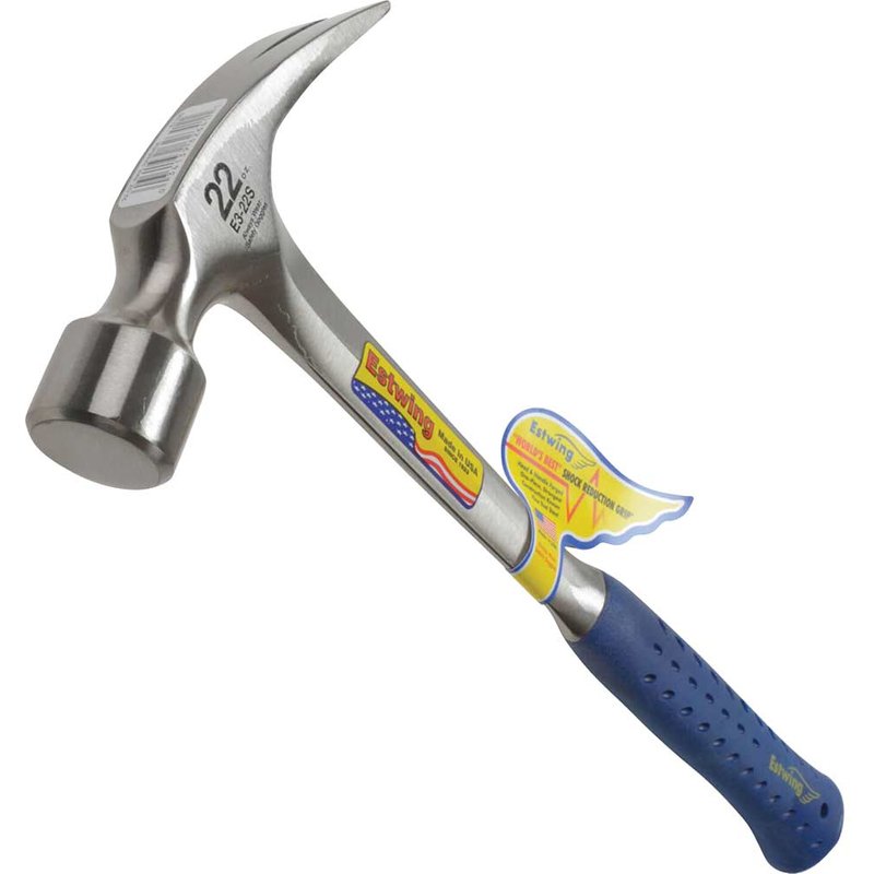Estwing E3/22S Straight Claw Framing Hammer - Vinyl Grip 616g (22oz) E3/22S