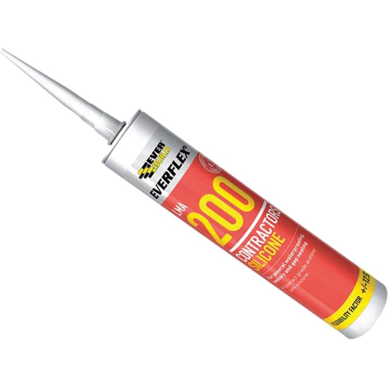 Everbuild Sika Everflex® LMA 200 Contractor's Silicone 295ml Translucent 880039