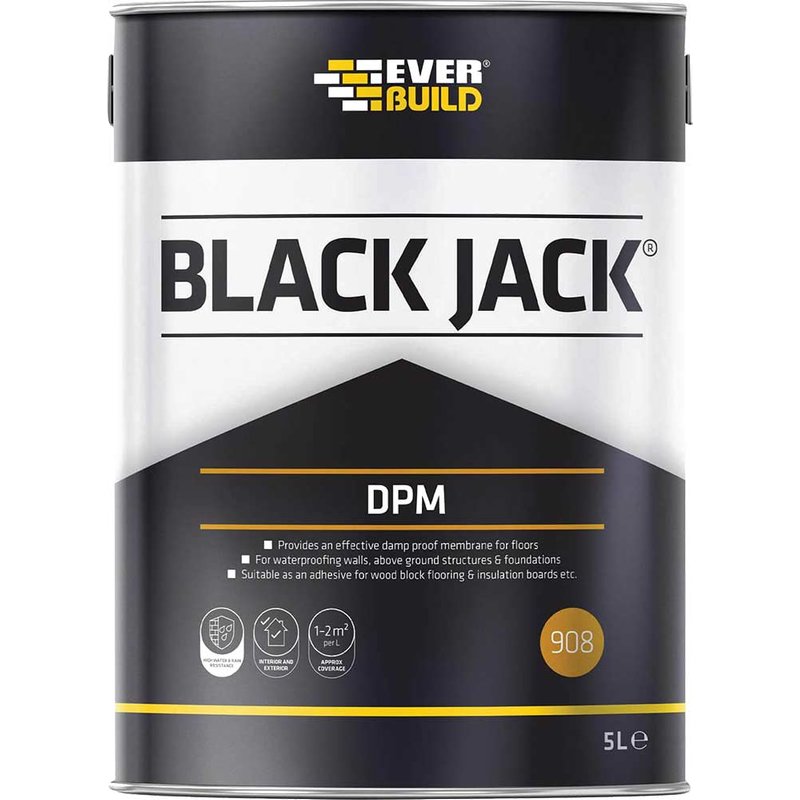 Everbuild Sika Black Jack® 908 D.P.M. 5 litre 852663