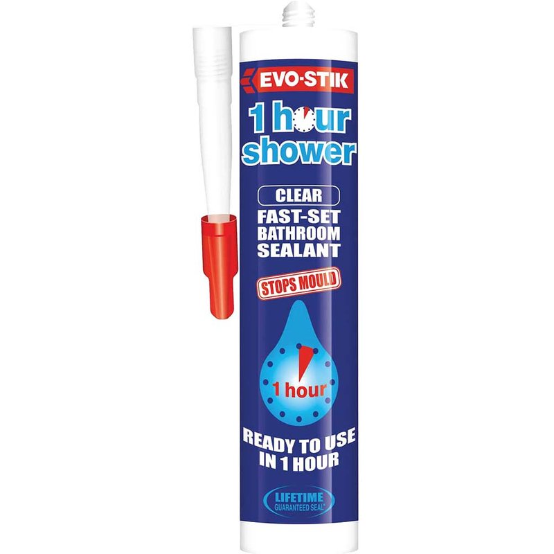 EVO-STIK 1 Hour Shower Sealant Clear 280ml 30613700