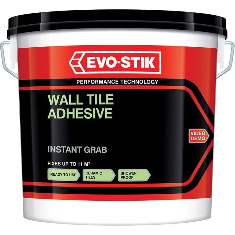 Evo-Stick 30812628 Instant Grab Wall Tile Adhesive 5L Natural